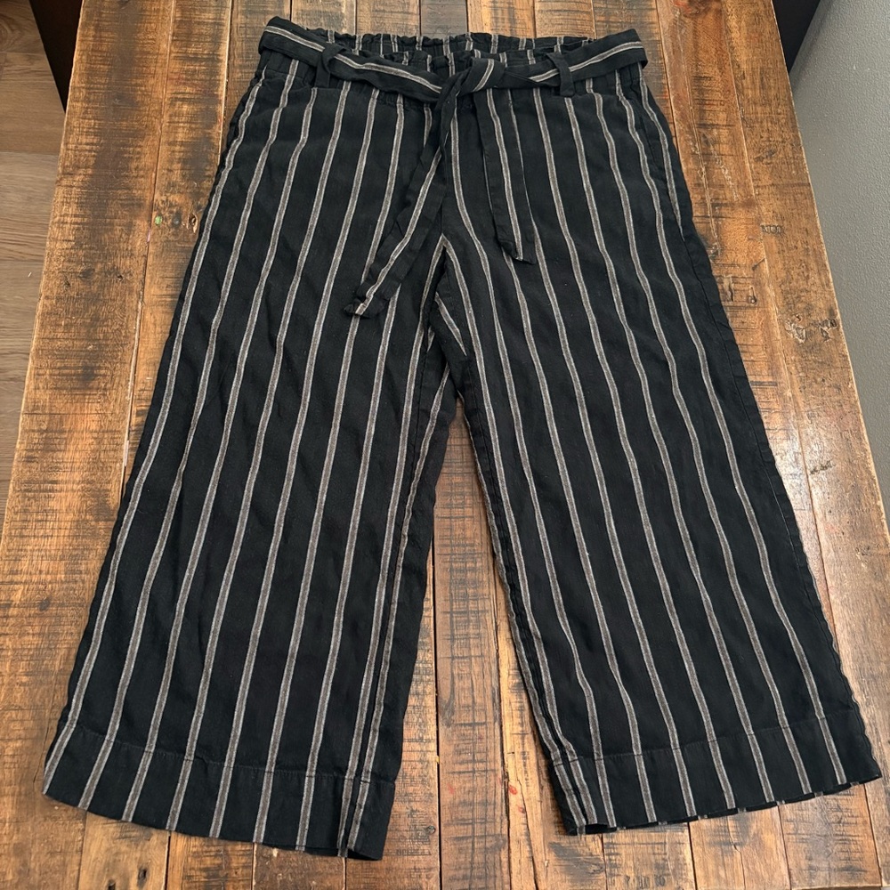 J. Jill Linen Stretch Cropped Pants
